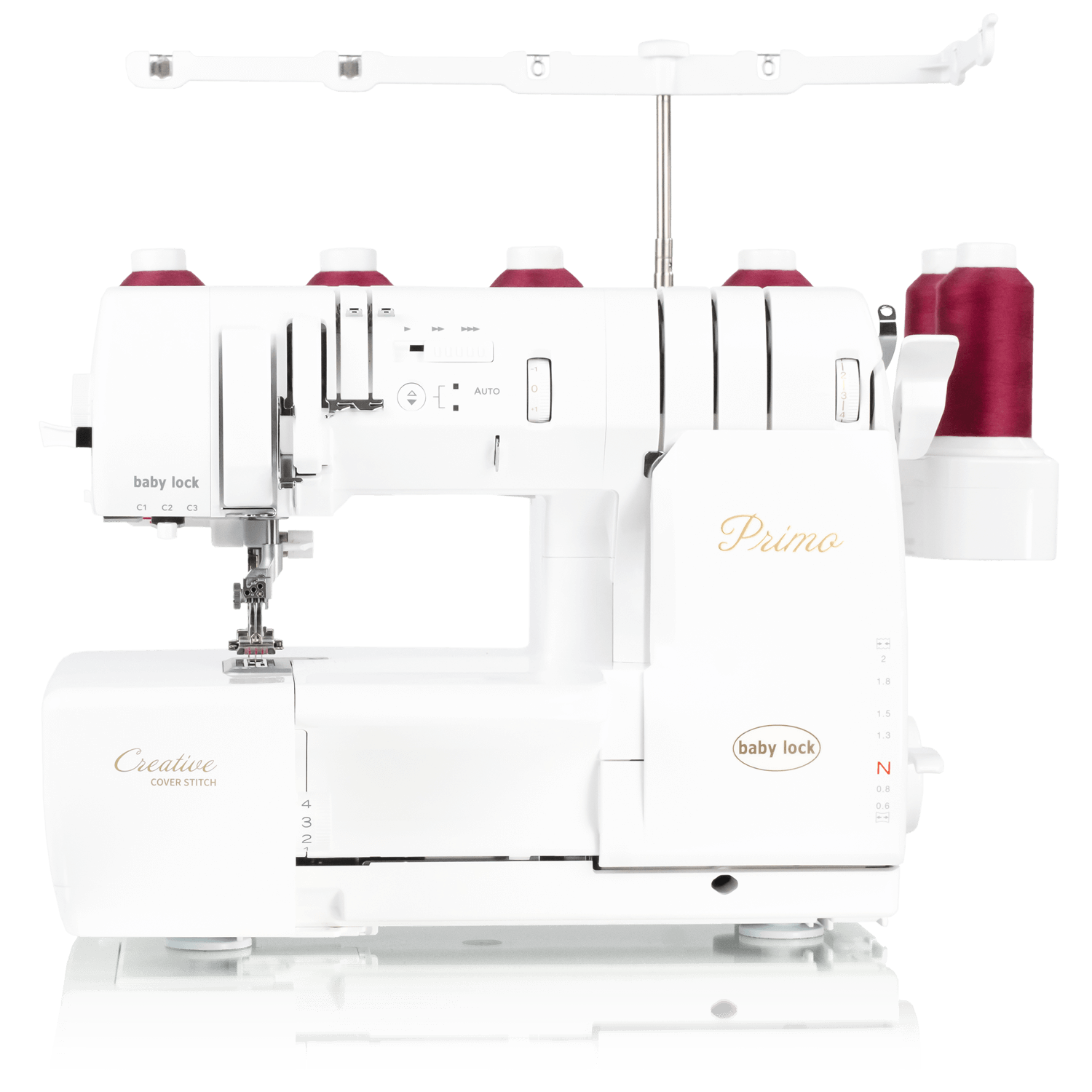 Primo - baby lock Coverstich-Nähmaschine - Top-Coverstich - Deckstich