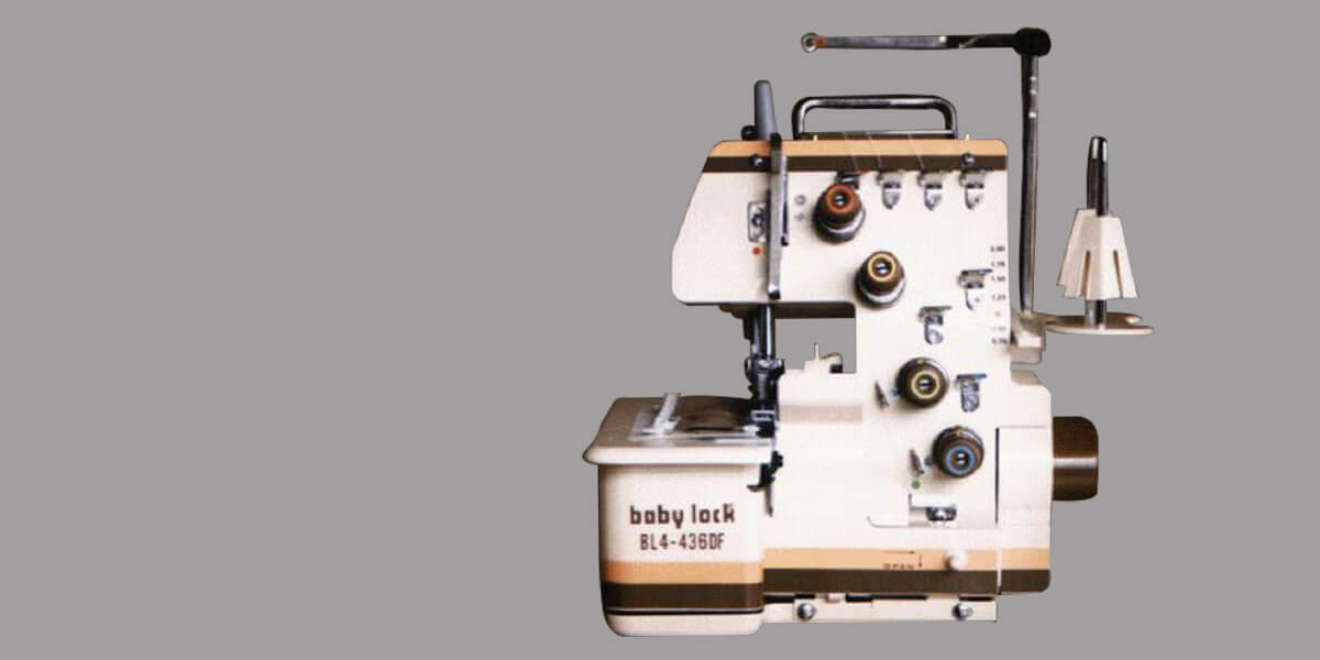 baby lock Geschichte - diese vierfädige Overlock verfügte über einen Differentialtransport