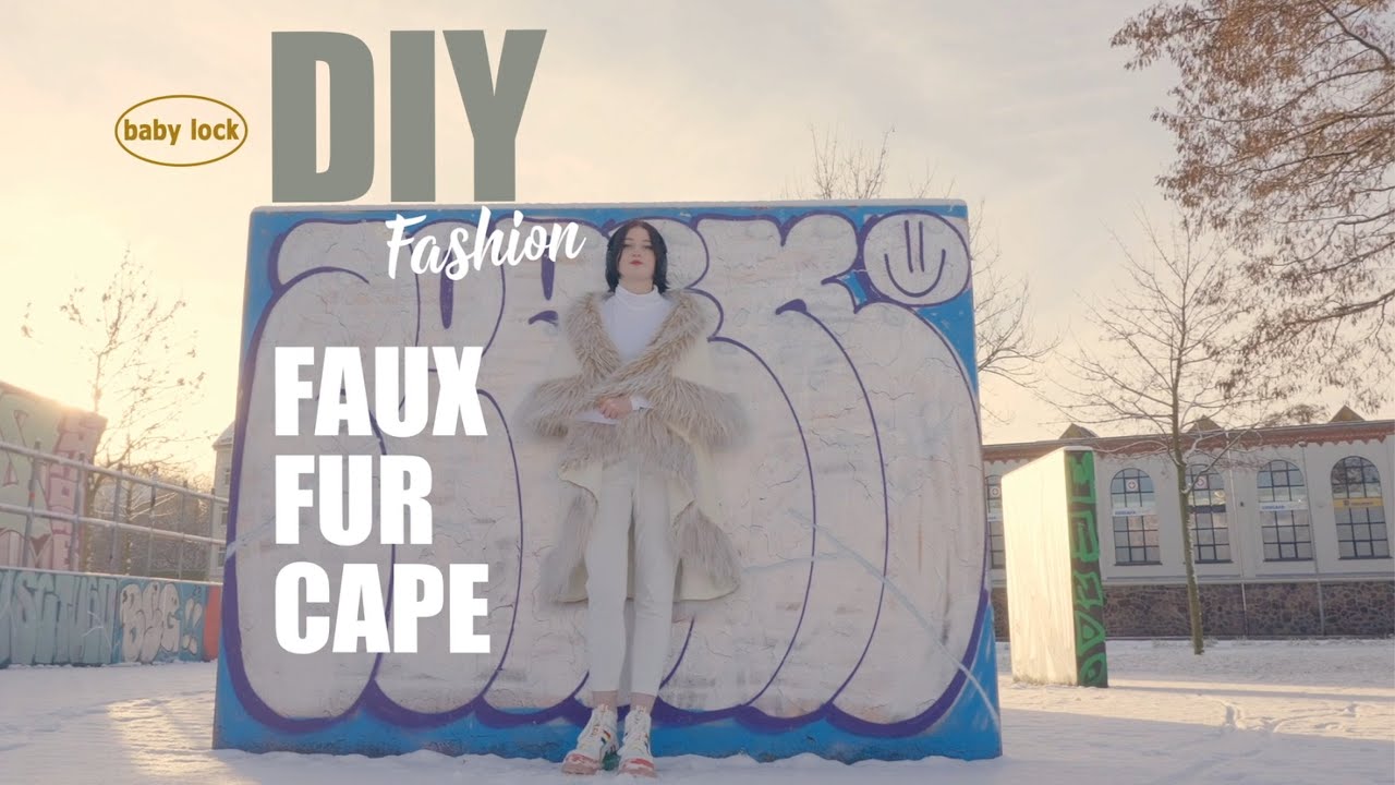 baby lock Nähtutorials - Video - DIY Nähprojekt - Cape aus Teddystoff nähen